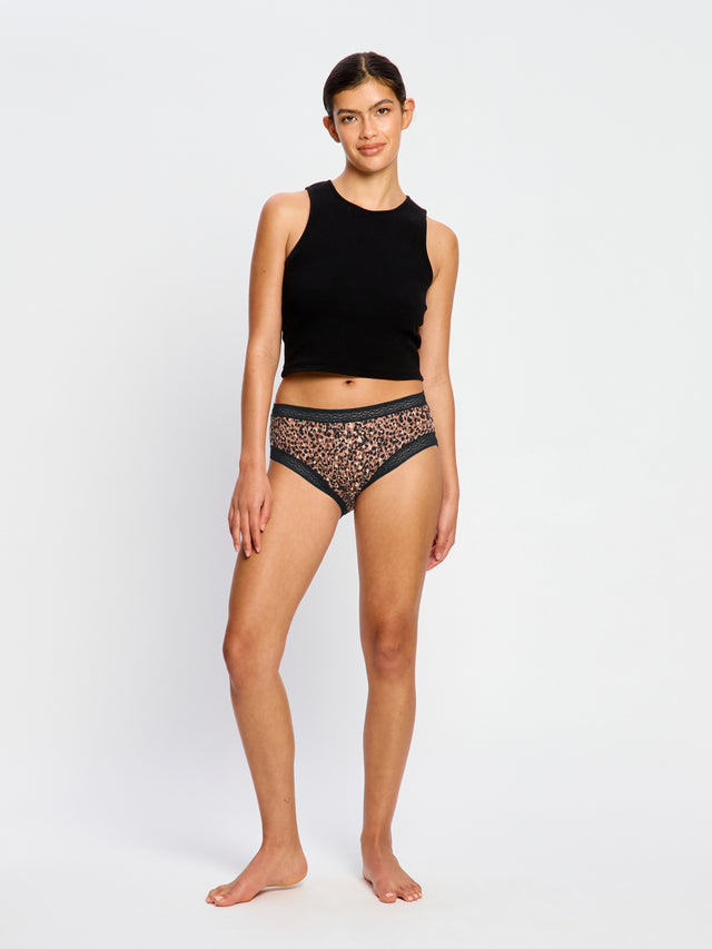 Short boyleg Sensuel flux léger Marron Animalia