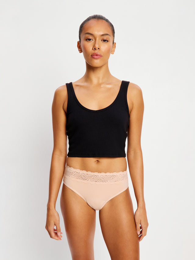 Teen Bademode Racer Crop Top Aqua Fusion Grün