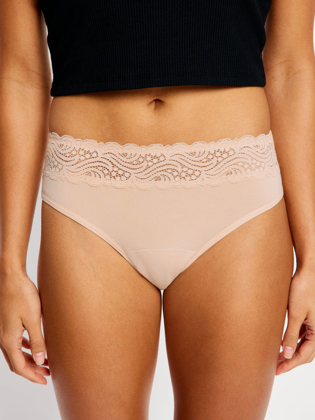 Sinnlicher High Waist Bikini im 5er Pack Cashew