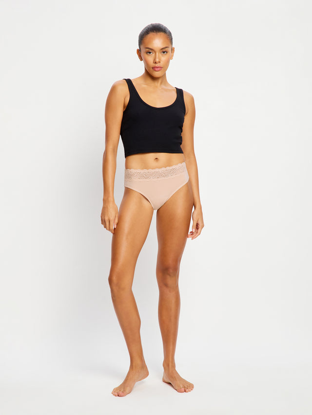 Teen Bademode Racer Crop Top Aqua Fusion Grün