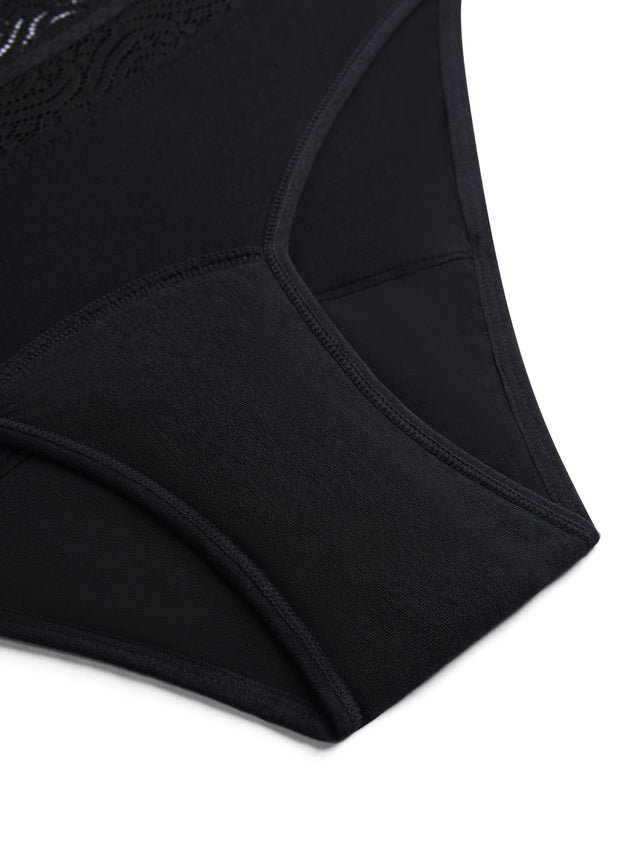 Sensual Hi Waist Bikini Moderate Black