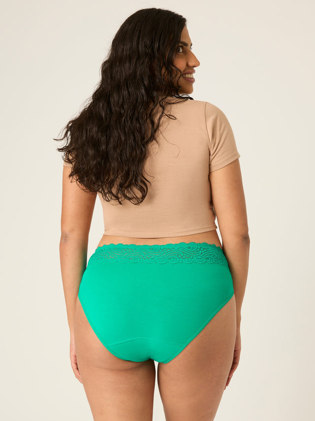 Sinnlicher Hi Waist Bikini Moderate Jade