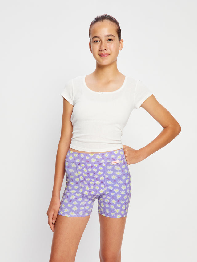 Teen Schlafshorts 2er-Pack Super Dreamy Daisy Lila