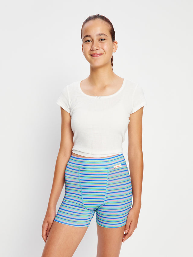 Teen Schlafshorts Super Periwinkle Stripe Lila