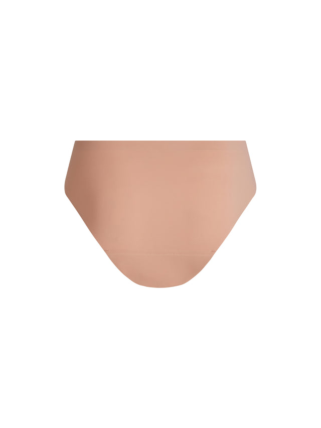 Bikini échancré sans couture adolescent – maintien modéré – ballet beige