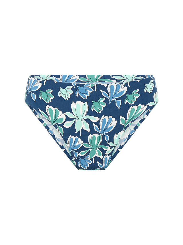 Bikini sans coutures flux moyen Bleu nuit floral