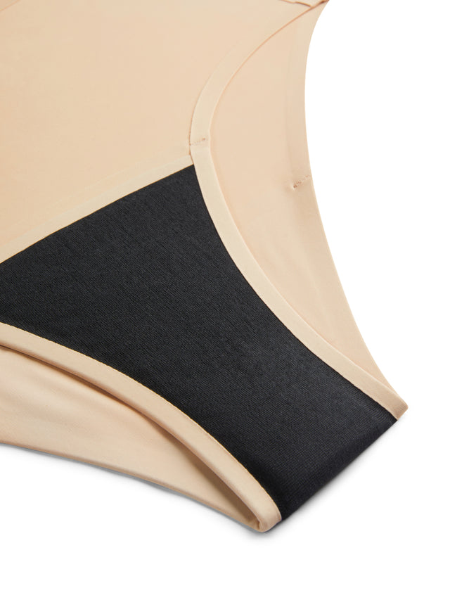 Seamfree Full Brief Moderate Cashew