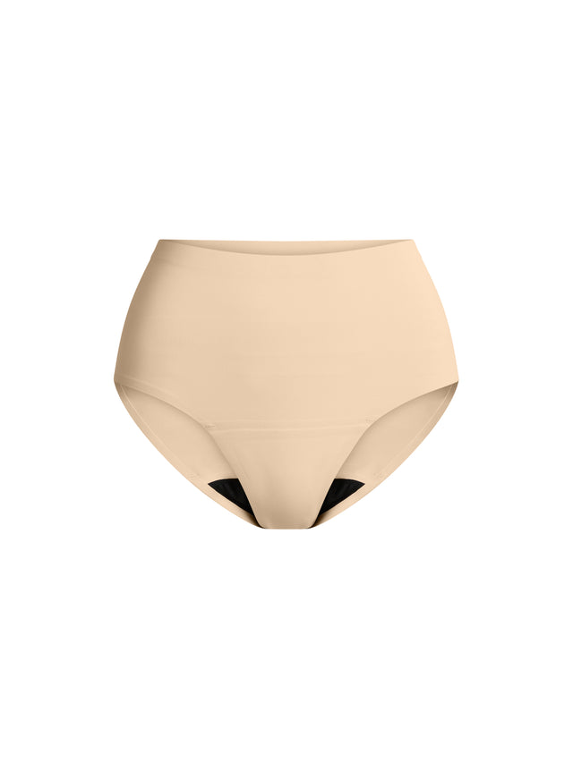 Seamfree Full Brief Moderate Cashew