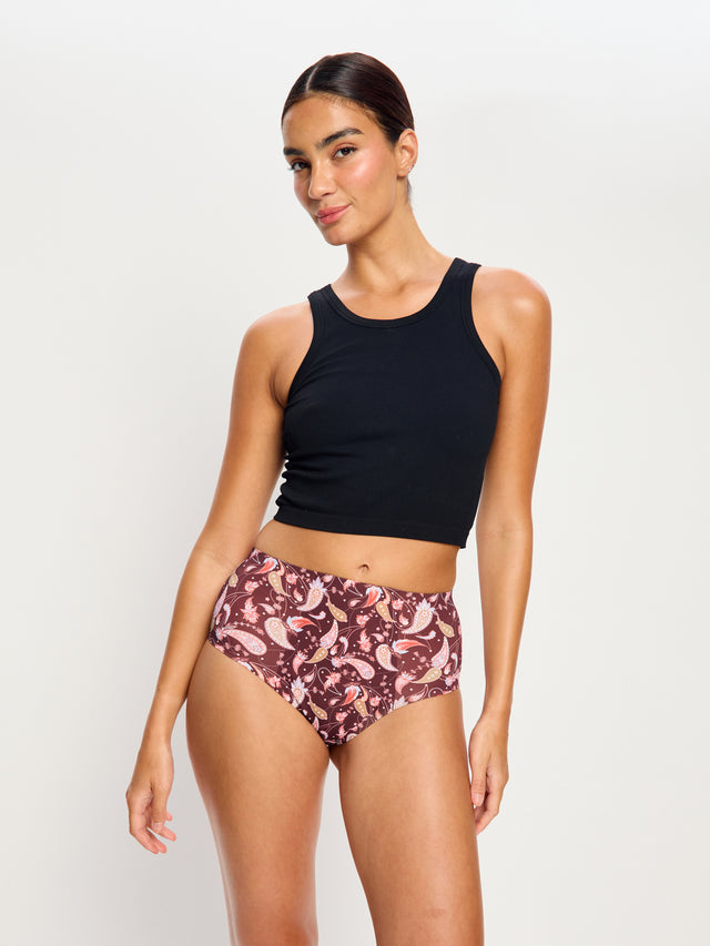 Nahtloser Full Brief Super Opulent Paisley Rot