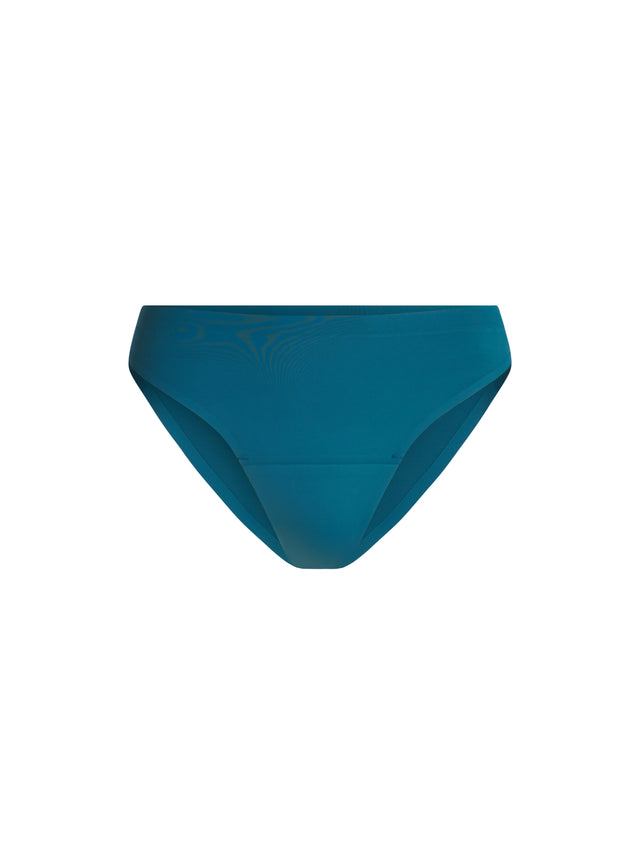 Nahtloser Hi-Leg Cheeky Light Mallard Blue