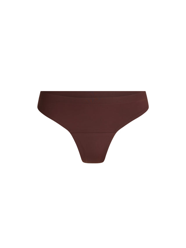 Nahtloser Tanga Licht Kakao Braun