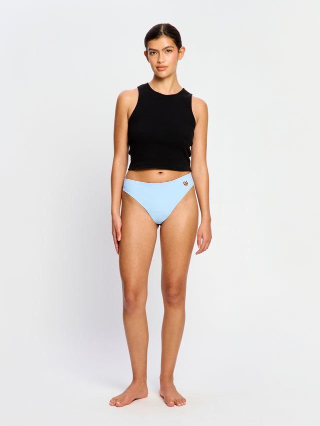 West Ham United Women X Modibodi Seamless Thong Helles Ceruleanblau