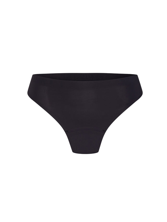 Nahtloser Tanga Hellschwarz