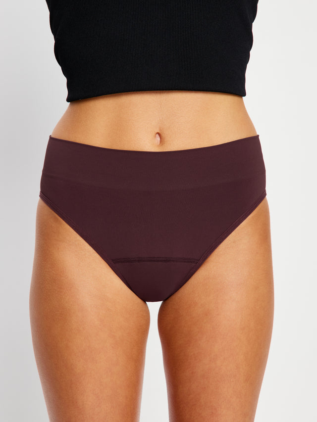 ModiComfort Seamless Bikini 2 Pack Moderate Laurel Green/Bitter Chocolate Brown