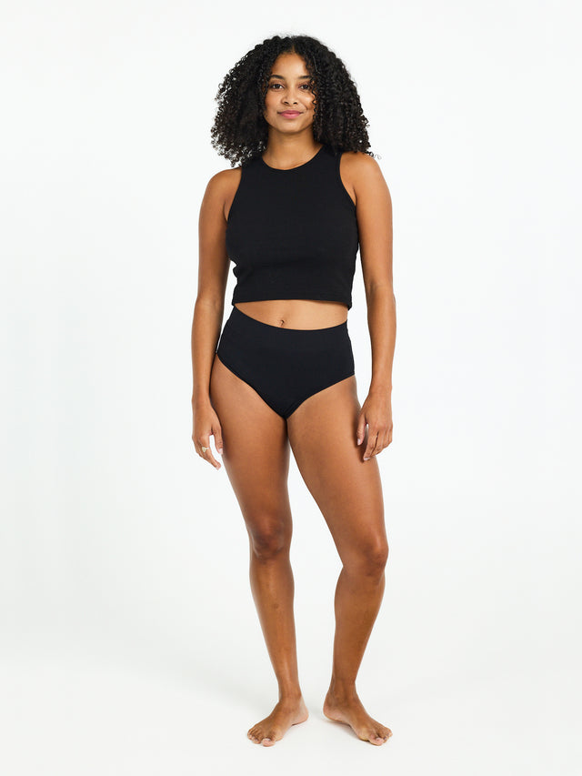 Lot de 2 slips sans coutures ModiComfort noir clair
