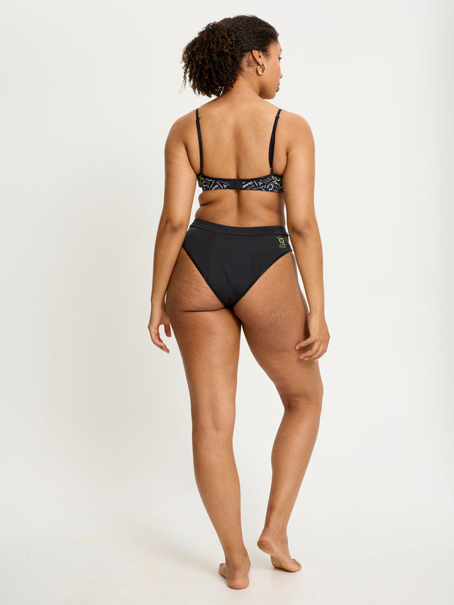 SmileyWorld® | Modibodi Hi Waist Brief Super Black