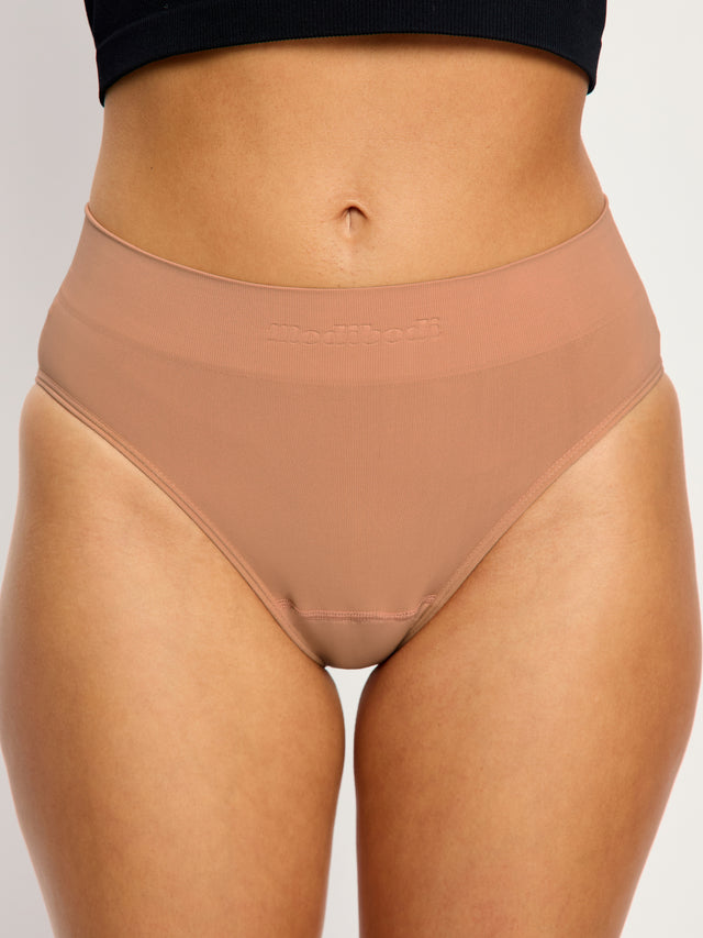 ModiComfort Nahtloser Cheeky Brief Light Italian Clay
