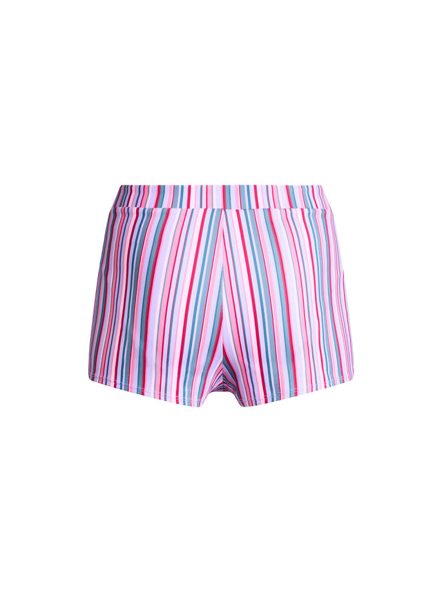 Teenie-Badeshorts Super Violet Rose Stripe