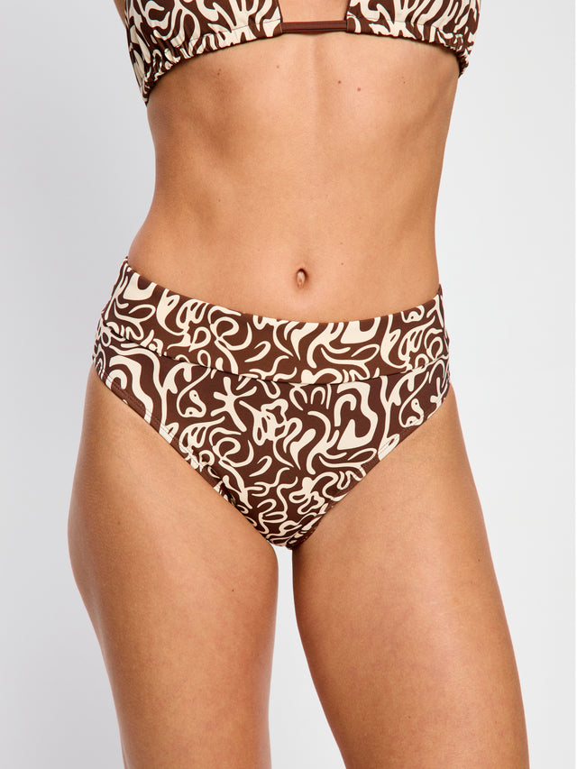 Swimwear Hi-Leg Bottom Light Sea Swirl