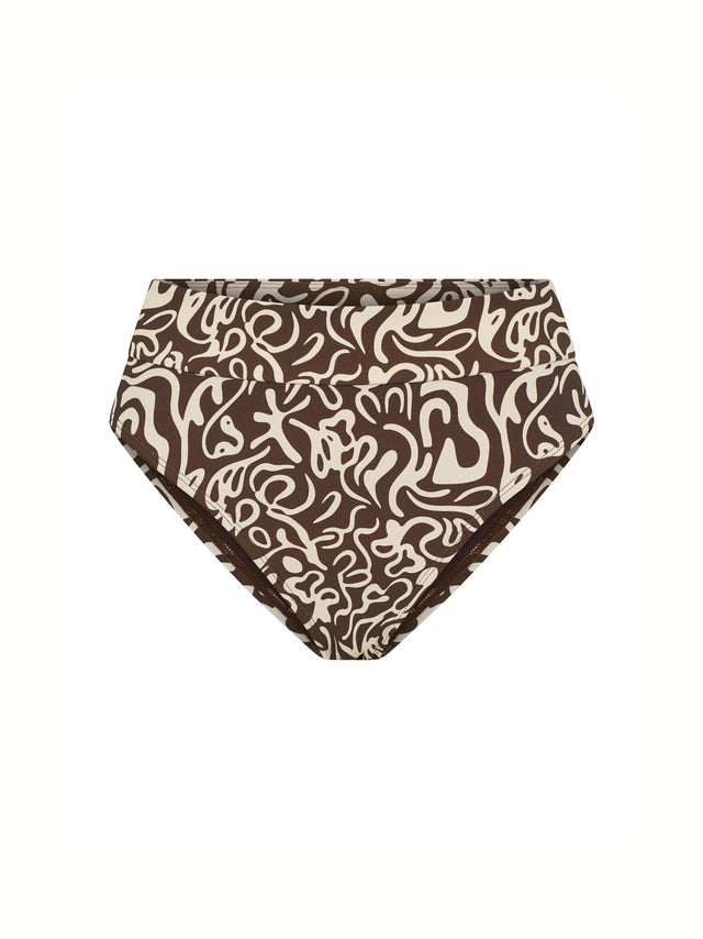 Swimwear Hi-Leg Bottom Light Sea Swirl