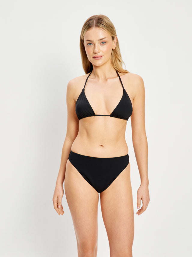 Swimwear Hi-Leg Cheeky Bottom Super Black