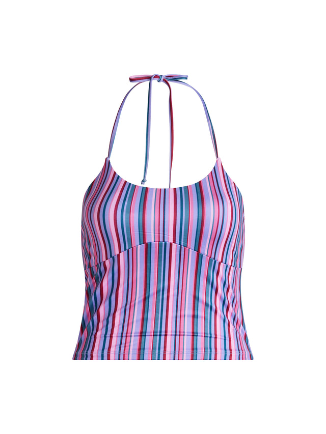 Gestricktes Teenager-Bade-Set mit Sommerstreifen