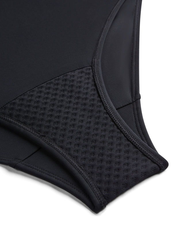 Swimwear V Plunge One Piece Super Black