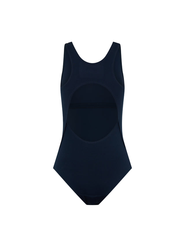 Teen Bademode Performance Racerback Einteiler Super Navy Blau