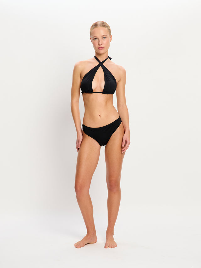 Culotte de bikini flux léger Noir