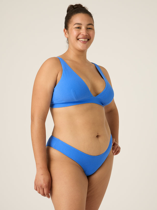 Swimwear Soft Stretch Brazilian Brief Light Ultramarine Blue