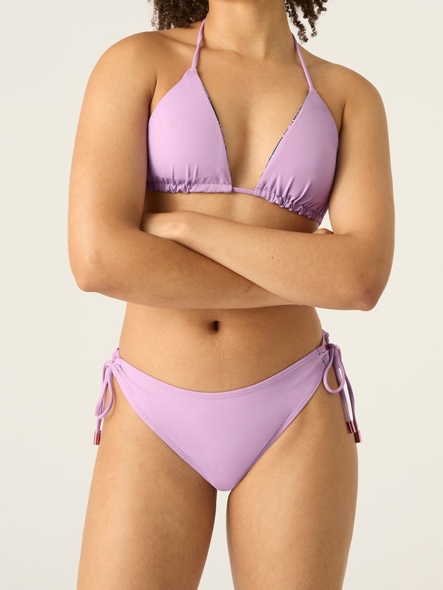 Bademode – Seitlich gebundener Bikinislip mit hellem Midnight Tropic-Print