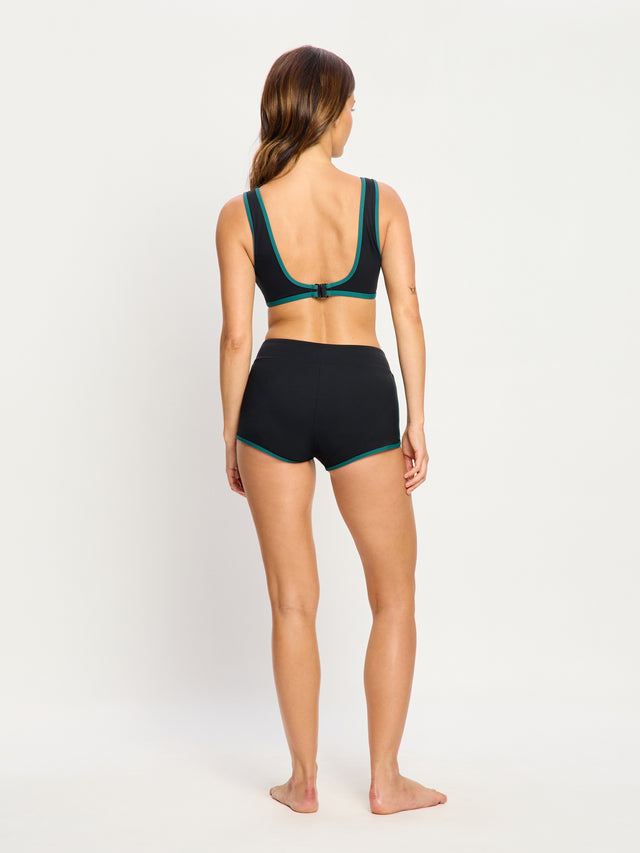 Haut de bikini Puma X Modibodi échancré Orchidée noire