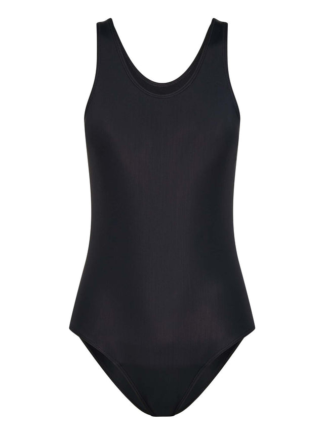 Teen Swimwear Racerback One Piece Light Black