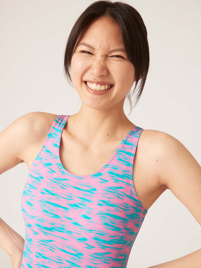 Teen Swimwear Racerback One Piece Light Mauritius Pink