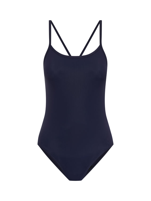 Teen Swimwear Performance One Piece Light Navy Blue