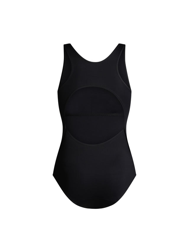 Teen Swimwear Racerback One Piece Super Black