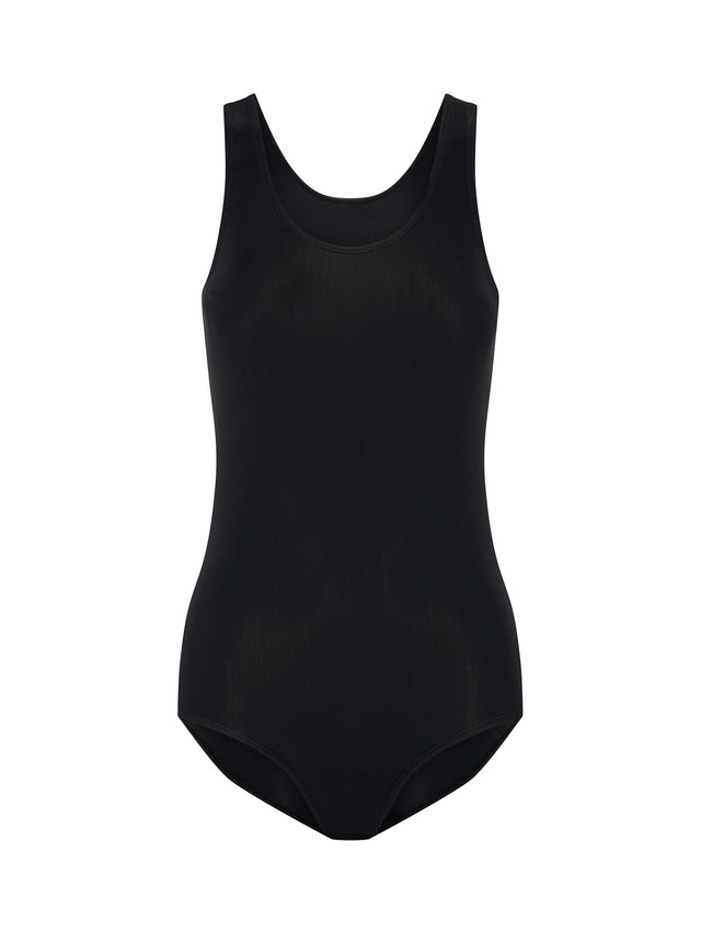 Teen Swimwear Racerback One Piece High Absorbency Black