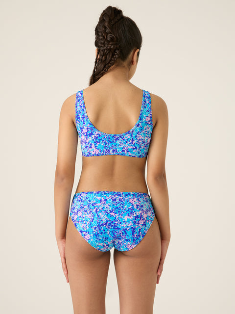 Teen Swimwear Bikini Brief Light-Moderate Blue Tropic