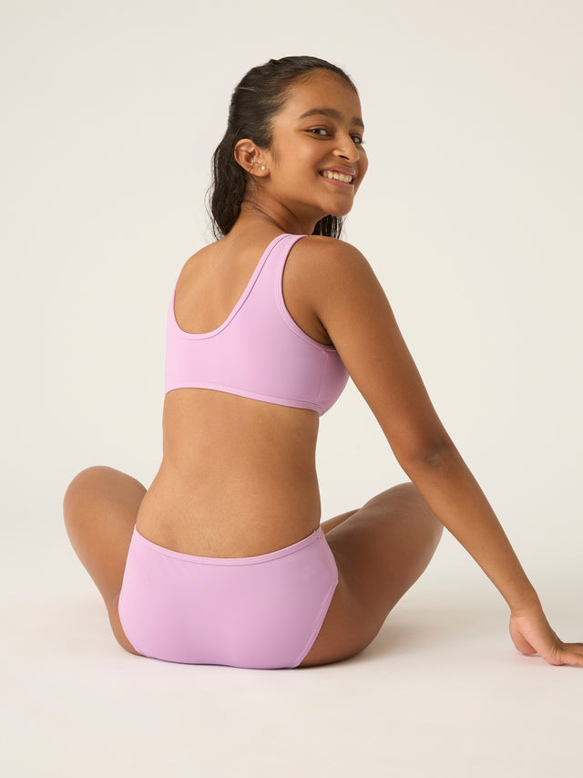 Teen Swimwear Crop Top Lilac