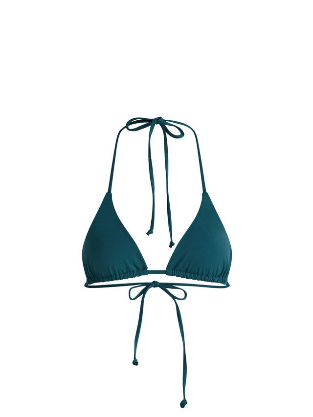 Bademode Triangel-Bikinioberteil Tiefes Türkis