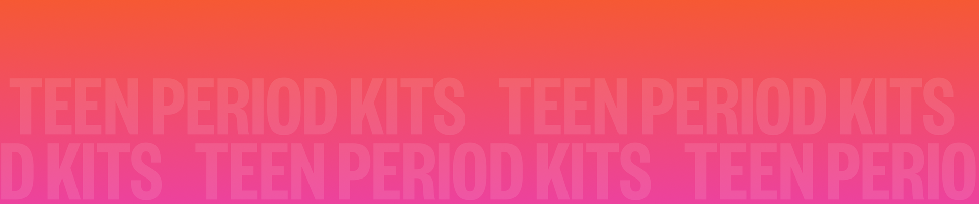 Kit für die erste Periode von Teenagern