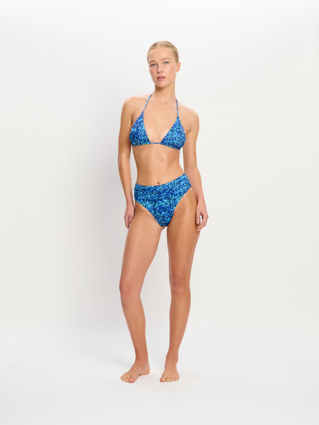 Tidal Swimwear Hi-Leg Bottom Super Python Blau
