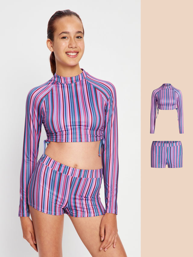 Ensemble de bain menstruel pour adolescentes « Violet Vibes »